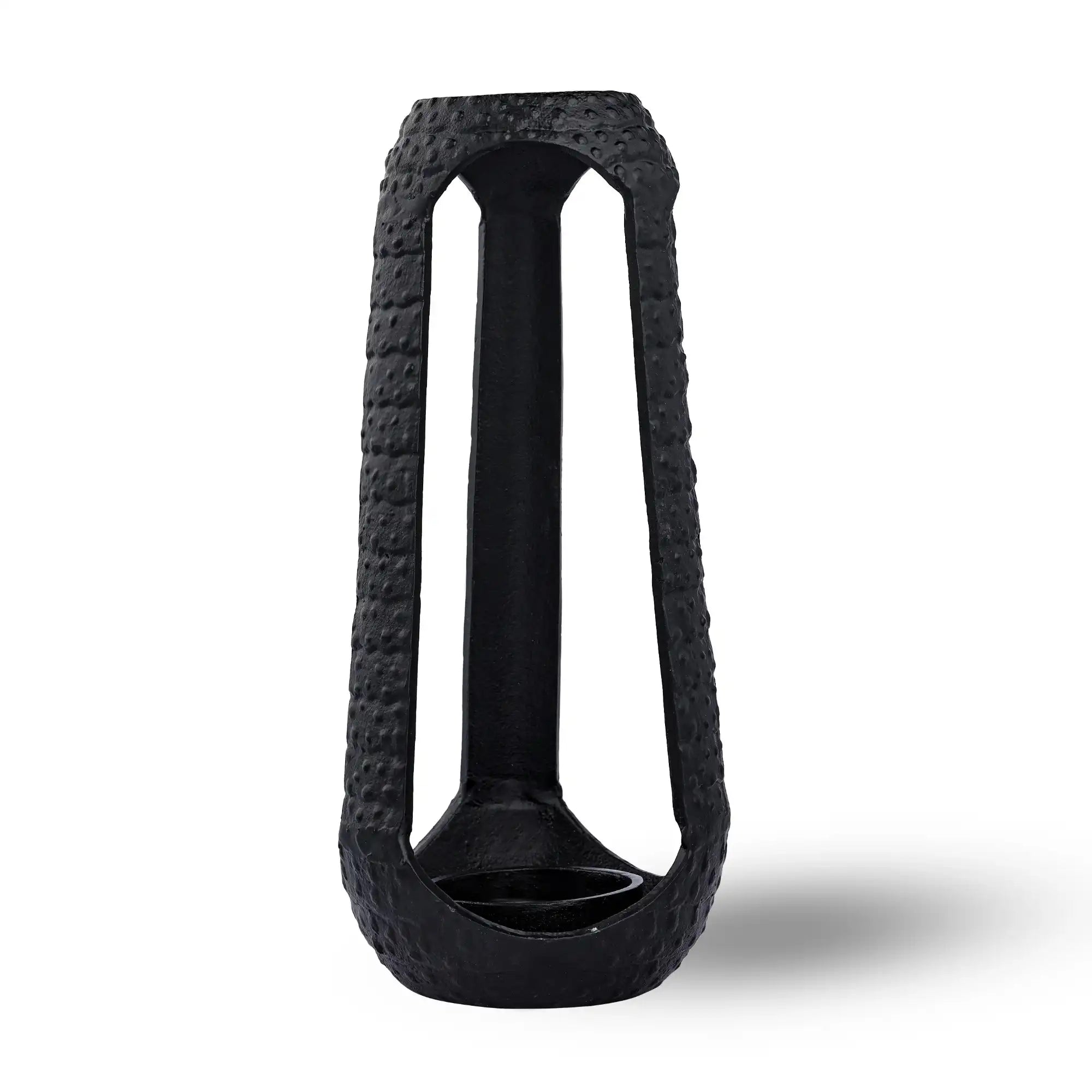 Black Pillar Candle Holder (Small)